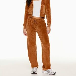 Women's Tan Velour Pants